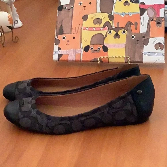 Coach Chelsea Monogram Flats 🖤🖤🖤🖤 - Picture 6 of 10